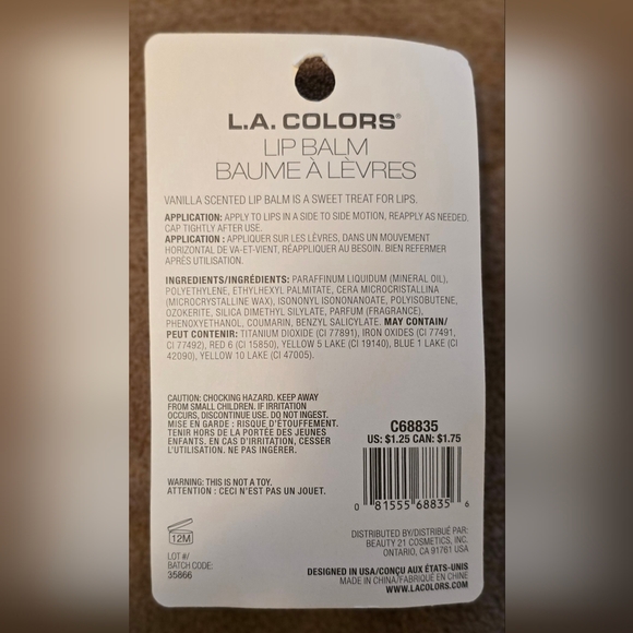 L.A. Colors Ice Cream Lip Balm and Lip Gloss Set - Picture 3 of 16